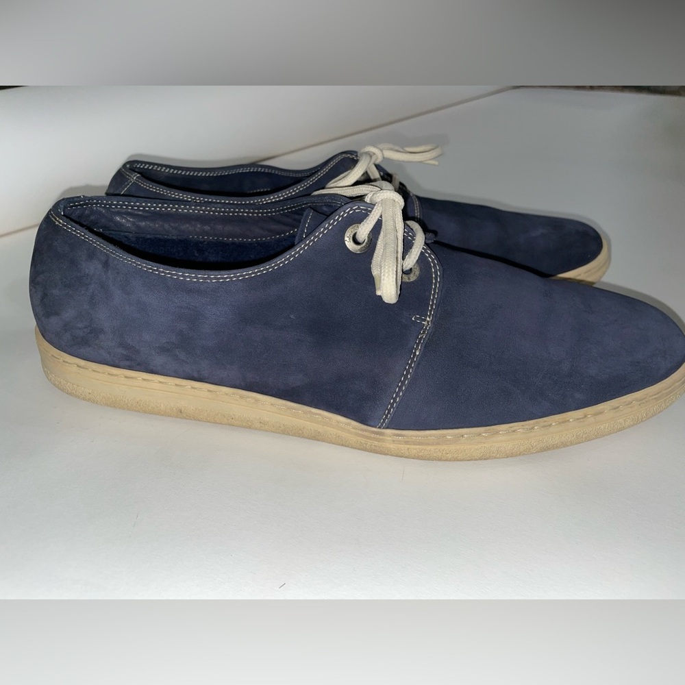 Vintage Salvatore Ferragamo Navy Blue Sneakers Size 12D - Picture 3 of 15
